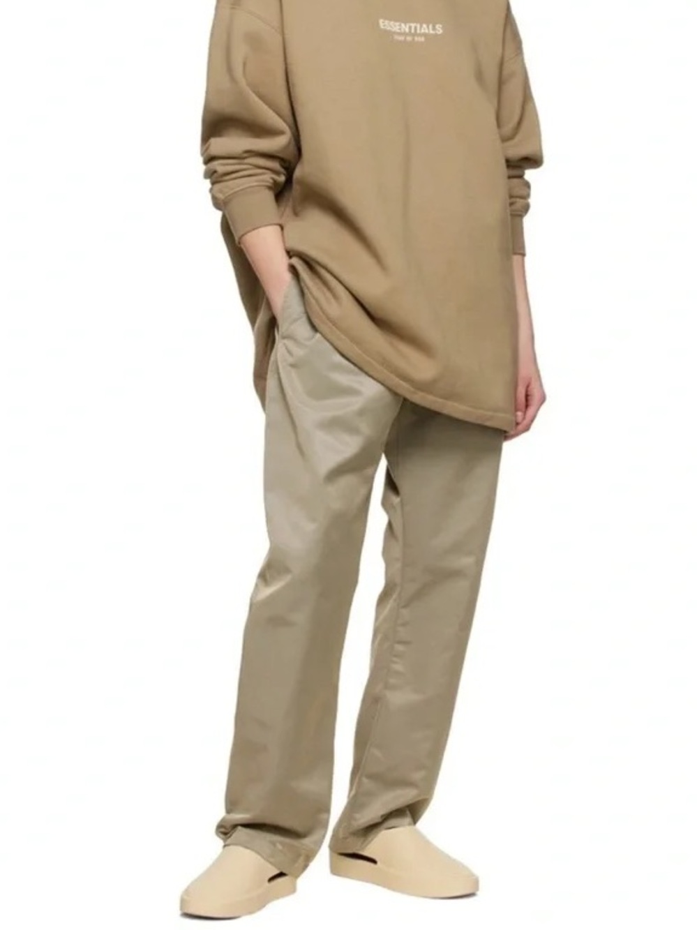 Essentials Fear of God Relaxed Trousers Oak Pants Streetwear Baggy Size Medium